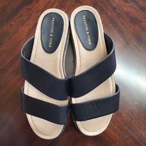 Preston & York platform sandals, size 9.